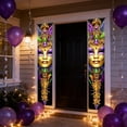 thumbnail image 6 of Horivan Carnival Party Decorations Hanging Flags Mardi Gras Festival Banners with Masks Design Durable Polyester for Outdoor Garden Yard Decoration Colorful Themed Party Supplies 180X30CM, 6 of 6