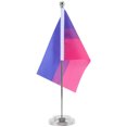 thumbnail image 1 of 1 Set Homosexual Table Flag Rainbows Pride Table Desk Flag with Stand Base Table Desk Flag Ornament, 1 of 8