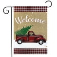 thumbnail image 2 of Briarwood Lane Winter Truck Burlap Garden Flag, 2 of 4