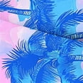 thumbnail image 2 of Boys Blue Palm Tree Print Polo Shirt Short Sleeve Tropical Beach Shirt for Kids Casual Vacation Wear,Size 5-6 T, 2 of 7