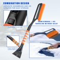 thumbnail image 5 of Cepillo para nieve y raspador de hielo desmontable con agarre ergonómico de espuma para automóviles, camiones, SUV (ABS resistente, cepillo de PVC), 5 of 5