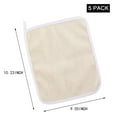 Plutput 5 Pack DualSided Exfoliating Wash Cloths, Soft Weave Bath
