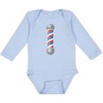 thumbnail image 3 of Inktastic Barber Barberpole Boys or Girls Long Sleeve Baby Bodysuit, 3 of 5