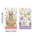 thumbnail image 3 of 2PCS Easter Bunny Kitchen Towels, Bunny Easter Hand Towels for Bathroom, Happy Easter Dish Hand Tea Towels, For Spring Home Housewarming Gift, 3 of 6