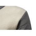 thumbnail image 4 of ZKCCNUK Men's Fashion Autumn And Winter Sweater Pullover Bottom Knit Color Blocking Men's Sweater, 4 of 9
