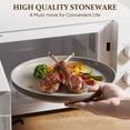 thumbnail image 5 of Vesteel Dinnerware Sets for 2, 8-Piece Stoneware Plates and Bowls Set, Dishes Set for Home Restaurant, Microwave and Dishwasher Safe, Cappuccino Brown, 5 of 10