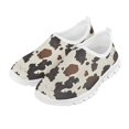 thumbnail image 2 of Psesaysky Milk Cow Print Shoes Slip-on Sneakers Light Breathable Skin-Friendly Loafers for Little Girls Size 11-15, 2 of 7
