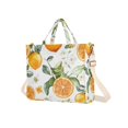 thumbnail image 7 of FORMRS Womens Corduroy Tote Bag Crossbody Shoulder Handbag with Pocket, Orange Watercolor Bees, 7 of 7