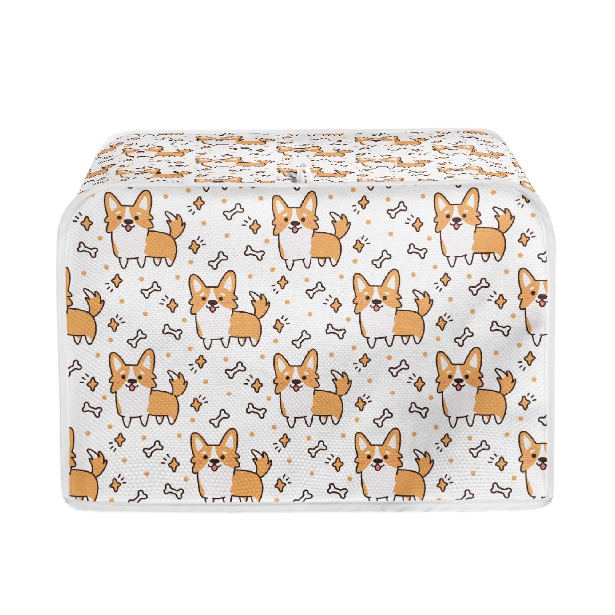 NETILGEN Cute and Bone Print Pattern Toaster Covers 4 Slice Wear
