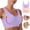 Inverlee Pink-Bras, variant on Women's U Neck Comfort Wire Free Bra Love Rhinestone Inlay Wide Fixed Shoulder Straps Two Pack Pink Lavender Seamless Sleep Underwear Pink (S-XXXXL)