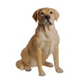 thumbnail image 1 of Décor de Jardin Statue d'Animal Labrador Retriever Jaune Assis, 1 of 5