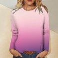 thumbnail image 2 of Blusa con cuello redondo y manga larga suelta a la moda para mujer Fridja bvmnju2217, 2 of 5