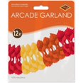 thumbnail image 5 of Beistle Arcade Party Tissue Garland - 12' - Orange and Yellow, 5 of 5