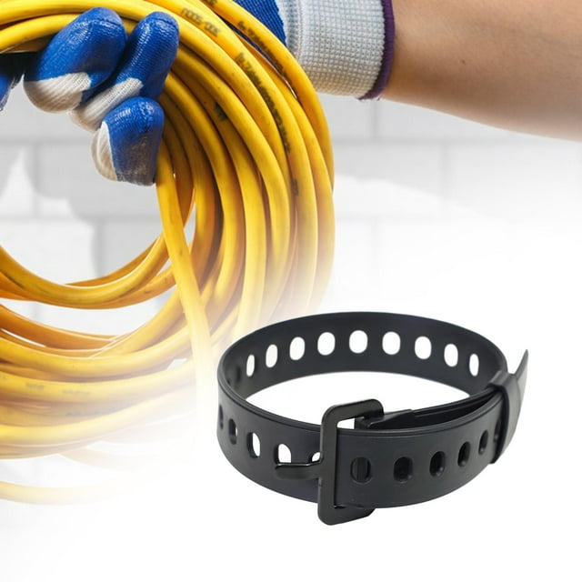 Correa de para cables, correas de seguridad de goma, cuerda elástica para atar, lazos elásticos para ciclismo, Camping, tienda al aire libre , negro 30cm shamjiam cuerdas de bungee