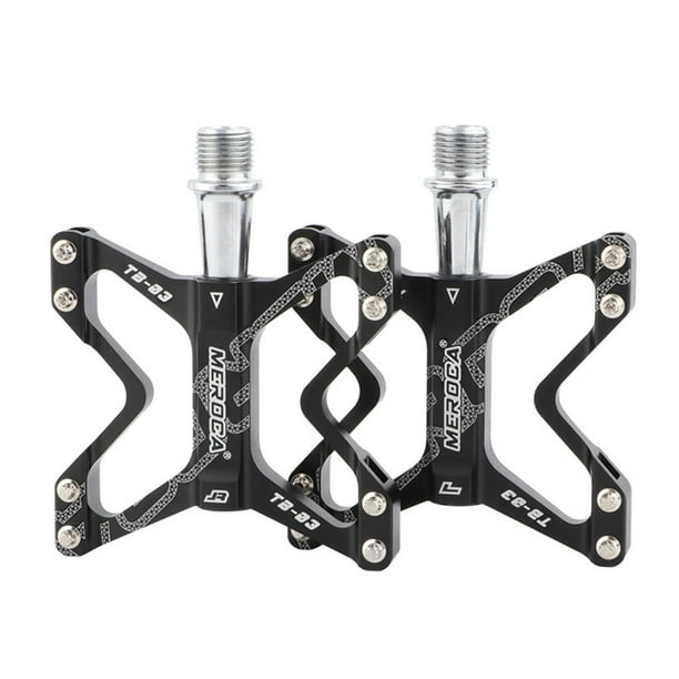 Sonducket 1 par de pedales de bicicleta, diseño de cojinete multicolor, antideslizante, resistente al desgaste, sellado, pieza de bicicleta, Ciclismo Negro