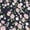 Dark Blue, variant on Junior's Long Sleeve Button Down Ditsy Floral Shirt Dark Green M