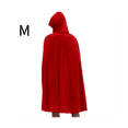 thumbnail image 2 of Disfraz de Caperucita Roja GóTica para Mujer Capa con Capucha Vestido de Fiesta de Halloween de Navidad con Capa Adulto Juego de Rol M, 2 of 7