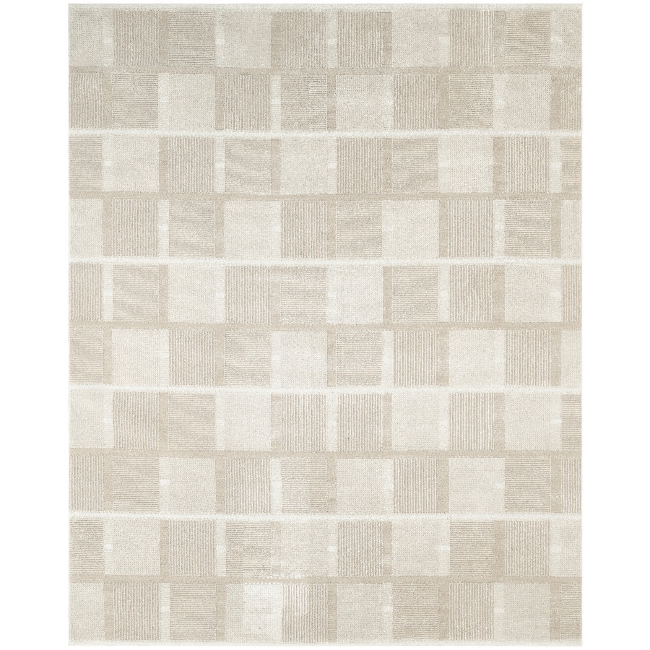 Nourison Nordic 8' x 10' Ivory Taupe Modern Indoor Rug
