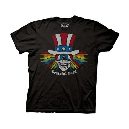 Vintage Uncle Sam - Grateful Dead Uncle Sam Skull Adult T-Shirt Vintage Black Coal