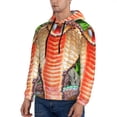 thumbnail image 3 of Daiia Cobra Snake for Men's Fashion Hoodies & Sweatshirts with Kangaroo Pocket Hooded Sweatshirt Breathable & Moisture Wicking-X-Large, 3 of 7