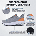 thumbnail image 4 of REABO Women's Arch Support Walking Shoes Orthotic Lightweight Breathable Sneakers for Plantar Fasciitis,Grey Size 11, 4 of 9