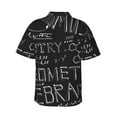 thumbnail image 3 of Fotbe Black Scientific Hawaiian Shirt For Men Unisex Summer Beach Casual Short Sleeve Cotton Linen Button Down Shirts-Small, 3 of 9