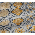 thumbnail image 4 of oneOone Cotton Jersey Dark Dusty Blue Fabric Floral & Tiles Moroccan Quilting Supplies Print Sewing Fabric By The Yard 58 Inch Wide, 4 of 4