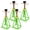 Green, variant on S-HOME Complete Kit of 4 RV Steel Stabilizer Jacks,  Adjustable Height 11 to 17 Inches with Rubber Pads, Lightweight Support for Travel Trailers & Campers, 3300 Lbs Each Load Capacity , Green