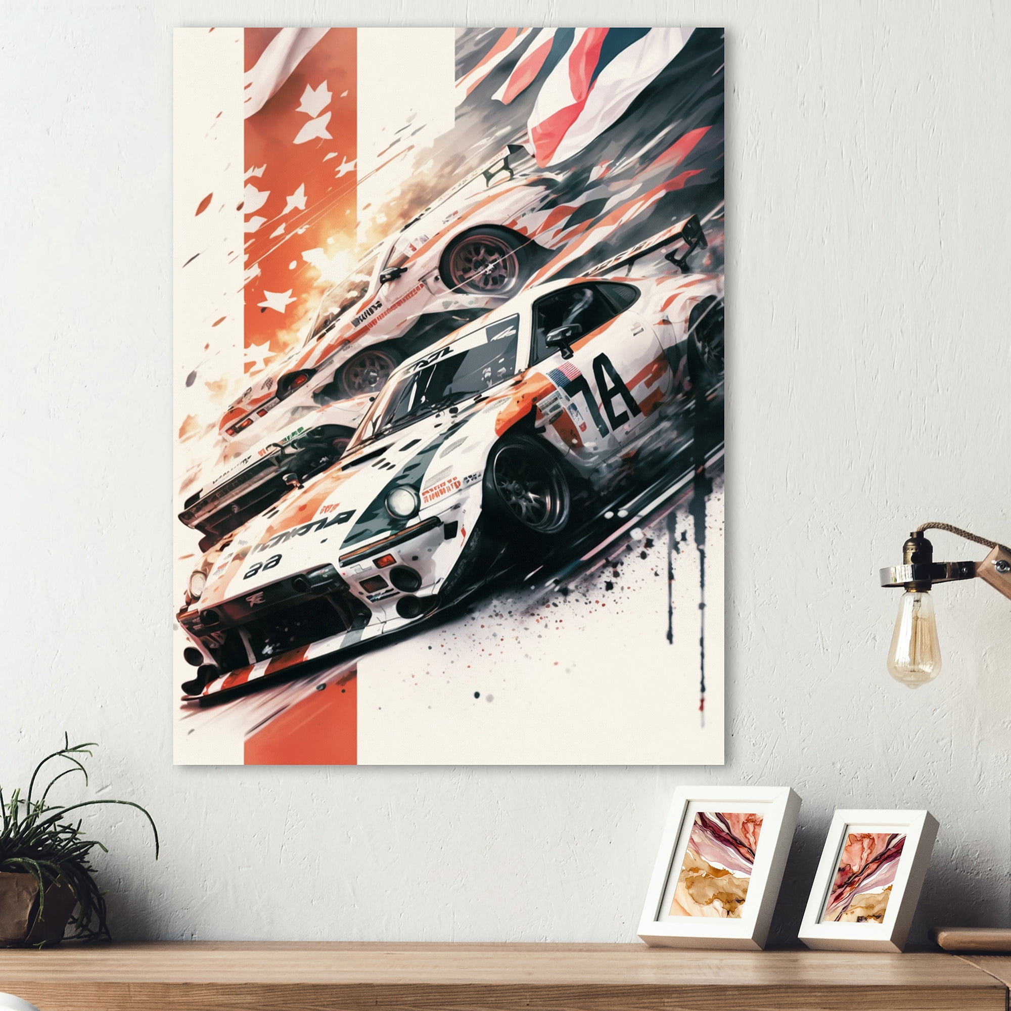 Designart Tokyo Japan Driving Car I Canvas Wall Art