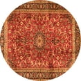 thumbnail image 1 of Ahgly Company Indoor Round Persian Orange Traditional Area Rugs, 8' Round, 1 of 1