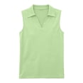 thumbnail image 4 of Breathable Summer Tank Sleeveless Polo Golf Summer Tops Loose Fit Sleeveless Blouse Womens Cute Tank Tops Summer Collared Tank Tops Workout Tops Collared Tank Tops Summer Gauze Shirts, 4 of 7