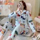 thumbnail image 5 of Pijama de mujer Snoopy Charlie Brown, grueso, otoño invierno, cálido, con parte superior de tela y pantalones, bonito disfraz para niña, conjunto de ropa de dormir para el hogar, regalos, 5 of 5