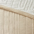 Woolrich Heated Plush to Berber Blanket, King, Tan
