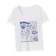 thumbnail image 5 of Camiseta para mujer trajes de verano moda casual señoras simple cuello redondo camisa para, 5 of 7