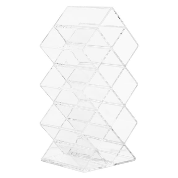 PTOOTP Lip Gloss Storage Organizer Acrylic Lipsticks Storage Rack Transparent 1Set 6.1x2.9x2.4In