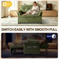 thumbnail image 6 of Pingliang Home 3 in 1 Convertible Sleeper Sofa Bed, Pull Out Loveseat Couch with Adjustable Backrest and Storage Pocket,Modern Double Seater Couch with 2 Pillows for Living Room,Apartment,Small Space, 6 of 11