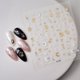 thumbnail image 1 of Adhesivos para uñas LIDUNANWU Moon Star 5D en oro blanco estampado, 1 of 7