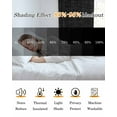 thumbnail image 5 of Vintage Black Blackout Curtains 96 Inches Length, Farmhouse Retro Beige Solid Color Window Treatment Thermal Insulated Drapes for Bedroom Living Room 2 Panels 104x96 Inches, 5 of 8