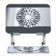 thumbnail image 1 of Soporte de Escritorio para Portátil con Rotación de 360 Grados, de Metal, con Ventilador para Juegos, Universal, de Doble Eje, Color Gris., 1 of 7