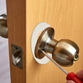thumbnail image 5 of Uxcell Door Knob Plates, 4 Pcs Round Plate Cover for Door Deadbolt Black, 5 of 6