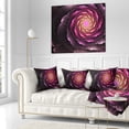 thumbnail image 2 of Designart Fractal Flower Light Purple Digital Art - Flower Throw Pillow - 18x18, 2 of 4