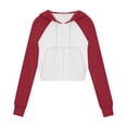 thumbnail image 2 of Womens Fall Jackets Women's Zip Up Hoodies Sweatshirts Clothes Teen Girl Fall Casual Drawstring Jackets With Pockets Overcoat Jackets for Women Sweatshirt for Women Open Front Cardigan for Women, 2 of 8