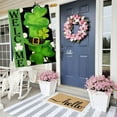 thumbnail image 6 of St Patricks Day Flag 28 X 40 Double Sided - Shamrock Hat St. Patrick''s Day Flag Burlap Large House Flag Outdoor March Irish Farmhouse Porch Decoration Decorative Flags for Outside, 6 of 6