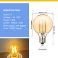 thumbnail image 5 of Ruiandsion E12 LED Bulb Warm White 100LM 110-130V 2200K 30000Hrs Long Life for Ambient Garden Bedroom,(Pack of 2), 5 of 10
