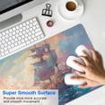 thumbnail image 7 of Watercolor Landscape Sea Sailboat Mouse Mat, Rectangle Large Non-Slip Rubber Gaming Mouse Pad with Stitched Edges, Office Mouse Pad for Women Men Kids, 31.5x15.7in, 7 of 7