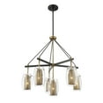 thumbnail image 5 of Savoy House 1-9060-6-95  Dunbar 6-Light Chandelier in Warm Brass w/ Bronze accents, 5 of 5