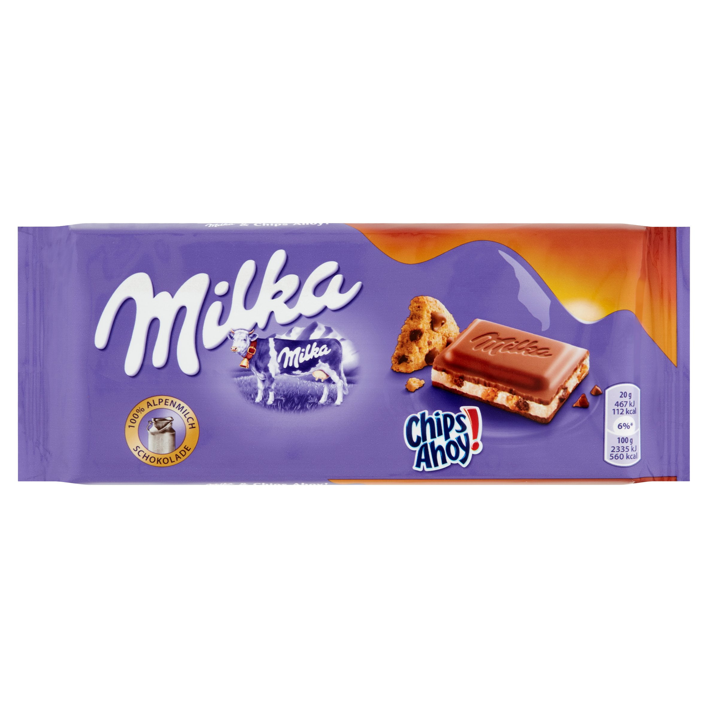 Milka Chips Ahoy! Chocolate Bar, 3.5 oz, 2 pack