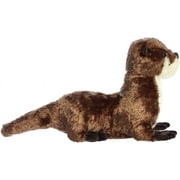 Aurora - Medium Brown Flopsie - 12 River Otter - Adorable Stuffed Animal