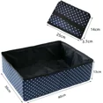 thumbnail image 3 of Caja de arena plegable para gatos, caja de arena portátil para gatos, impermeable, duradera, fácil de limpiar, adecuada para viajes, exteriores, hogar, azul, 40x30x13cm, 3 of 7