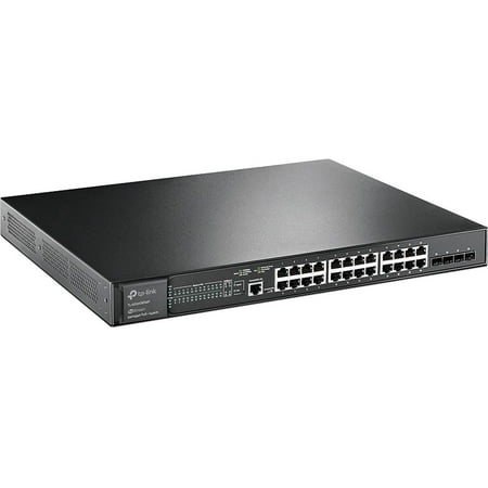 UPC: 0845973088101 | TP-Link TL-SG3428XMP | Jetstream 24 Port Gigabit Smart Managed L2+ PoE switch | 24 PoE+ Port @384W  4 x 10GE SFP+ Slots | Omada SDN Integrated | IPv6 and Static Routing | Limited Lifetime Protection